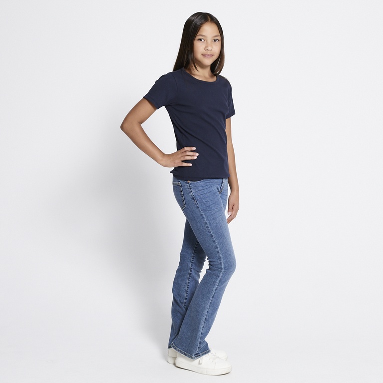 Ribbed tee "Ronja" Navy